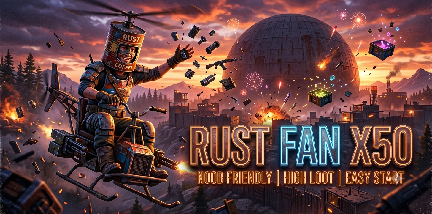 RUST FUNs x50-x100 LOOT+ gm.link/u157197