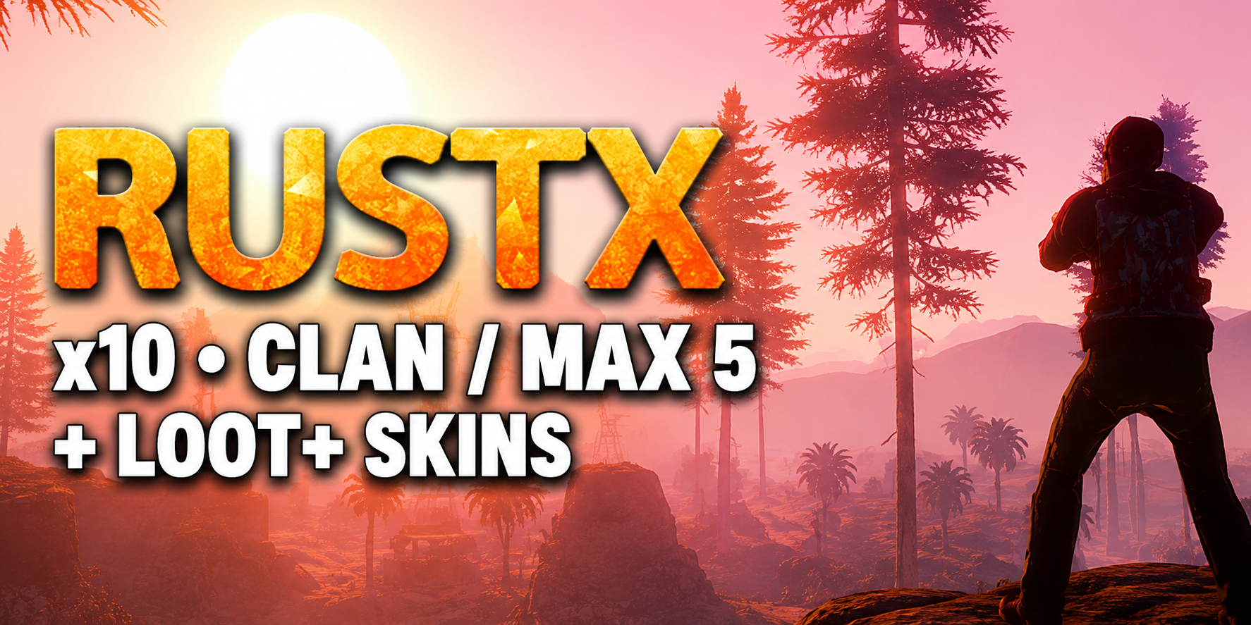 Баннер сервера RUSTX [x10 CLAN MAX 5] Wipe 11.07